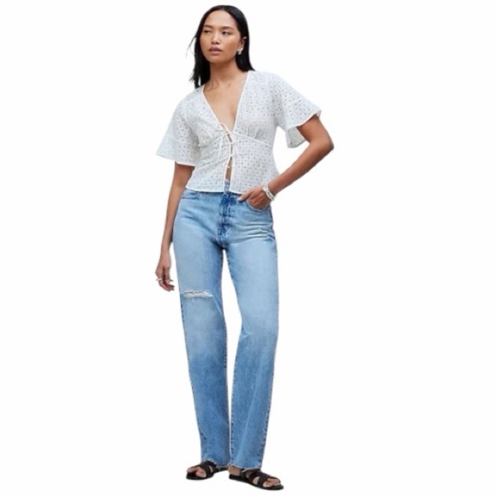 NWT Madewell The ’90s Straight Jean in Revoir Wash - Size 32